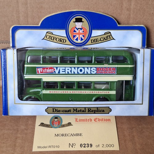 Oxford diecast bus morecambe - oxford,