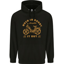 In Doubt Moped Biker Motorcycle Scooter Childrens Kids Hoodie