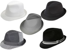 Mens Womens Trilby Hat Cotton