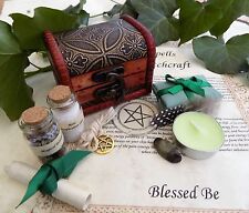 Anti Anxiety  Spell Kit Chest Gift Pagan Wicca Witch in a Wooden Box