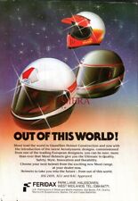 SHOEI Aerodynamic Motorcycle Crash Helmets ADVERT Vintage 1984 Print Ad 690/116
