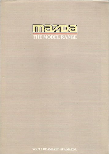 Mazda range 1987 1988 - mazda, uk