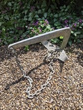 7.5kg Bruce Anchor With 1.5m Heavy Duty Galv. chain... Garden Ornament?