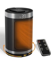 Electric Heater 1500W Efficient Space Silent Portable Cermic 12H AutoOff Program