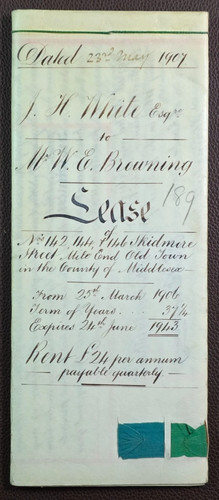 1907 vellum lease houses - lease,