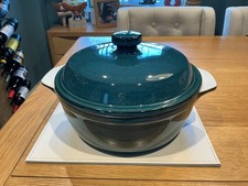 DENBY GREENWICH LARGE LIDDED CASSEROLE DISH STONEWARE  TABLEWARE 4 PINTS