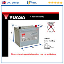 Battery fits JAGUAR E TYPE XJ6