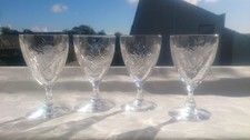 4 x Edinburgh Crystal, Cardis Thistle, Port / Sherry, Glasses