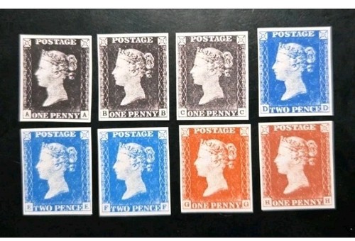 Great britain 1840 54 - #1-8, 1840-54