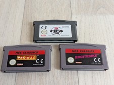 3 x game boy advance games bundle Nes Classics Excitebike - Pacman - Fifa