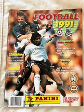 1991 Panini Football 91 Sticker Album Nearly Empty Excellent Condition RARE