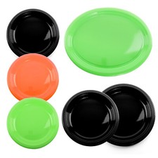 HALLOWEEN PARTYWARE PLASTIC PLATES TABLEWARE BUFFET KIDS PARTY 25 PIECE PLATES