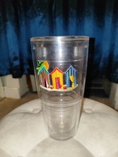 Beach Themed Large Plastic Drinking Glass Tumbler 