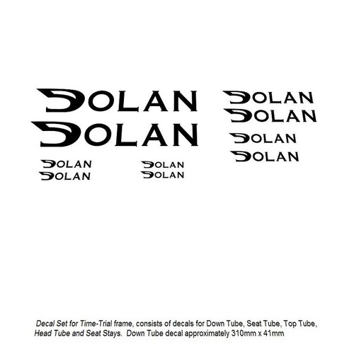 Dolan bike decals stickers - dolan,