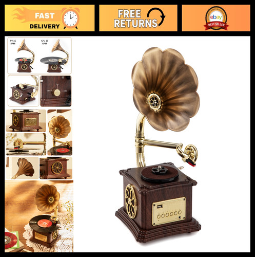 Vintage mini gramophone record - mini,
