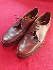 Vintage Lordian Shoes For Men  8½ E Leather Sole & Upper Brown 1950s/60s Unworn