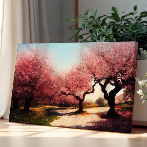 Sparkling cherry blossom - sparkling, trees
