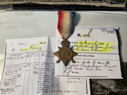 Ww1 1914 star f perry - ,