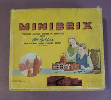 Vintage Minibrix All-Rubber Building System Junior Set by Premo Rubber Co.