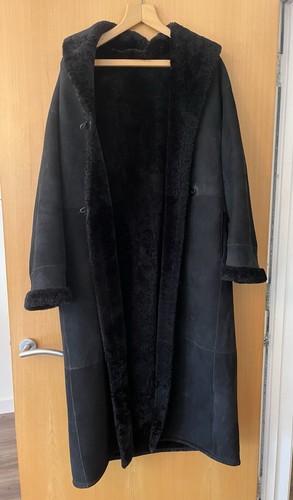 Real sheepskin long black - real,