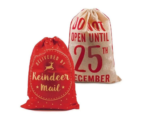Large christmas santa - christmas, sack