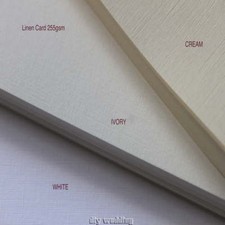 10 A4 sheets of  Linen card