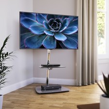 Column TV Mount Stand - Grey &