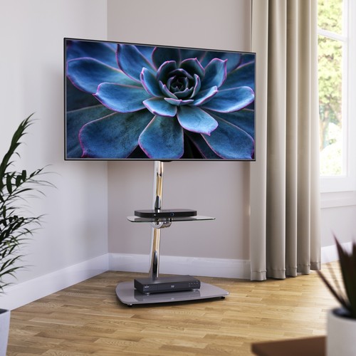 Column mount stand grey - column, tv