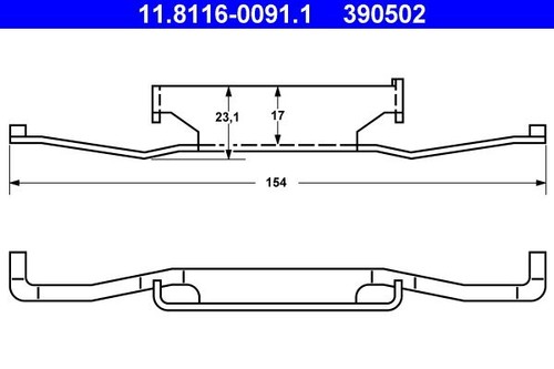 Brake caliper spring for - for, bmw