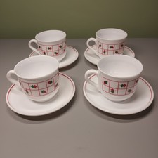 Arcopal Milk Glass Cups &