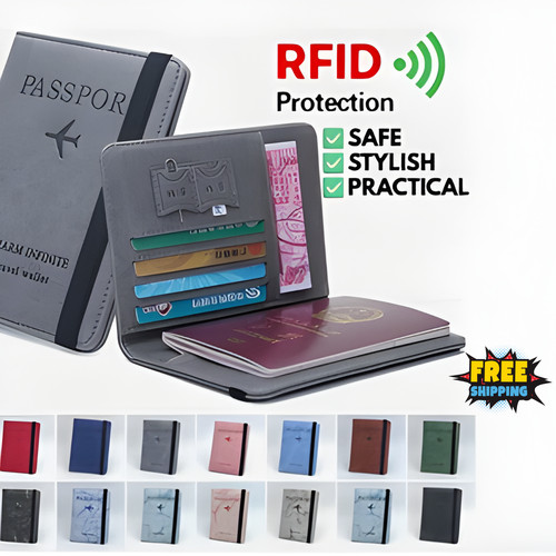 Rfid passport holder travel - rfid,