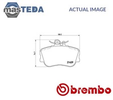 P 06 017 BRAKE PADS SET