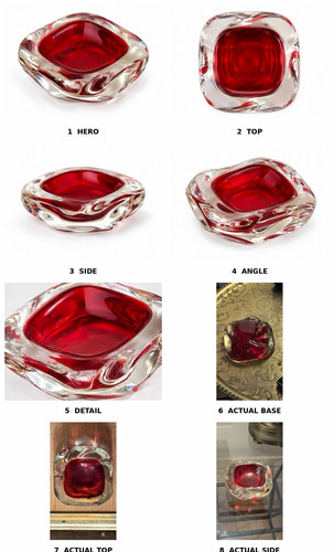 Vintage ruby red clear cased - red,