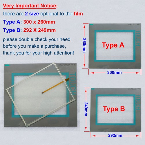 Touch screen panel - touch, front