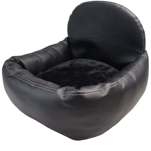 Dog seat leather look - look, car