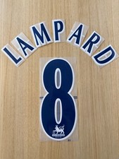 Lampard #8 1997-2006 Chelsea Premier League Player Size Blue Nameset UK STOCK