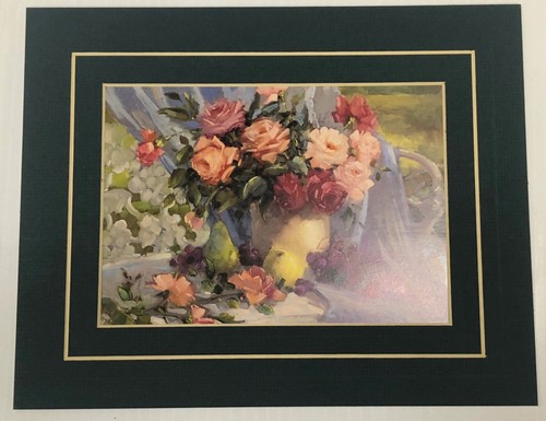 Roses garden bench - roses,