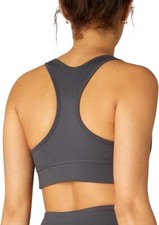 FM London Racerback Sports Bra for Women, Seamless Shock Absorber Sports Bra