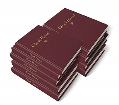 Red back church hymnal - church,