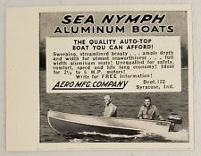 1954 Print Ad Sea Nymph
