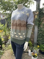 Ladies Westmoreland COUNTRYWEAR Wool Jumper With Sheep Detail 