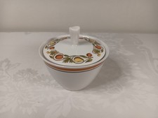 Vintage Franciscan Whitestone Ware Pickwick 4" Sugar Bowl & Lid Interpace Japan