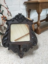 Antique Wooden Wall Mirror &