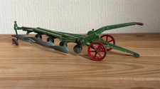 1950s BRITAINS diecast model farm machinery 4 FURROW TRACTOR PLOUGH (Model 138F)