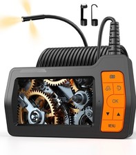 TURNRISE Endoscope Inspection Camera Triple Lens Borescope 5'' IPS Screen 16.5FT