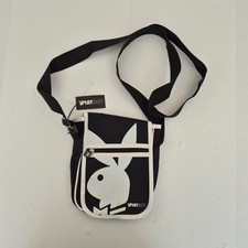 PLAYBOY Crossbody Bag Black Women's Polyester Shoulder Casual Graphic