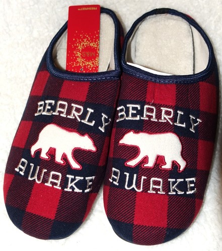 Mens cosy checked mule - mens,