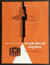 BMC TRUCK DIESEL ENGINES FEATURE BY FEATURE Sales Brochure 1958 #1203/B