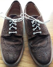 Mark McNairy Brown Suede Brogues With Summer Season Sole Size 9 UK (Used)