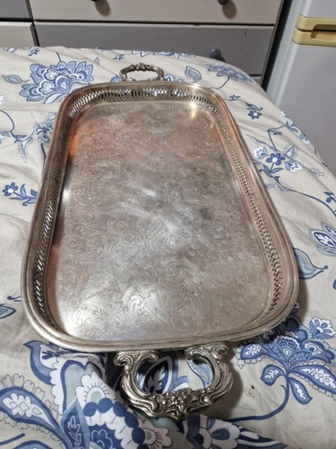 Old silver tray centry - tray,